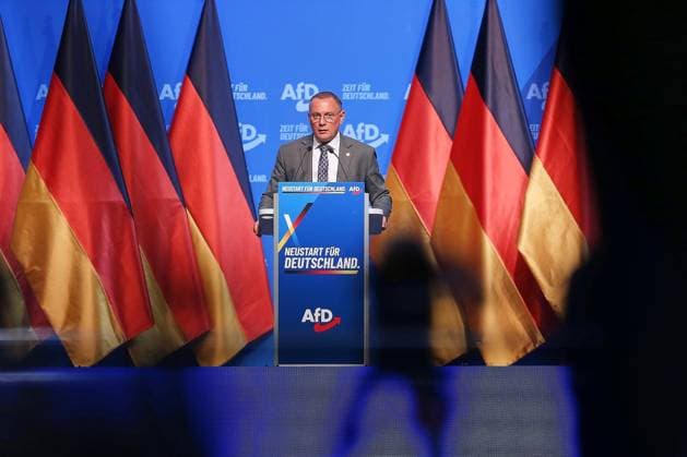 Erfurt, Thüringen, Deutschland, 05.07.2026: Messe: AfD-Bundesparteitag: Tino Chrupalla *** Erfurt, Thuringia, Germany, July 5, 2026: AfD National Party Convention, Tino Chrupalla Copyright: xdtsxNachrichtenagenturx dts_126593