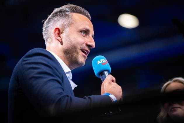AFD - BUNDESPARTEITAG 2026 IN DER MESSE ERFURT ** NUR FÜR REDAKTIONELLE ZWECKE ** EDITORIAL USE ONLY **<p>04 07 2026-Erfurt: Bundesparteitag der AfD (Alternative für Deutschland) im Foto: Ulrich Siegmund, Spitzenkandidat der AfD Sachsen-Anhalt ( Deutschland Thueringen Erfurt Copyright: SaschaxFromm *** AFD NATIONAL PARTY CONVENTION 2026 AT THE ERFURT EXHIBITION CENTER ** FOR EDITORIAL PURPOSES ONLY ** EDITORIAL USE ONLY ** July 4, 2026 Erfurt Federal Party Convention of the AfD (Alternative for Germany) in a photo by Ulrich Siegmund, lead candidate of the AfD in Saxony-Anhalt, Germany, Thuringia, Erfurt. Copyright SaschaxFromm Copyright: SaschaxFromm doc86l2ayrpkm0t8ju3qz1 ,EDITORIAL USE ONLY