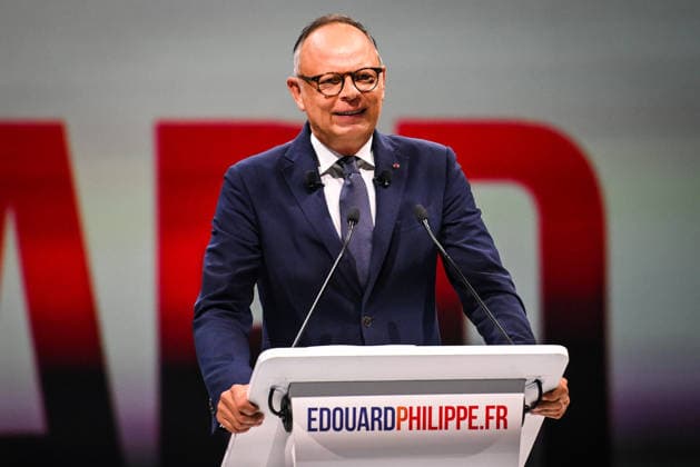 July 5, 2026, Paris, France, France: The president of French right-wing party Horizons, former Prime Minister and presidential candidate for 2027 Edouard Philippe speaks during his campaign rally at Adidas Arena on July 05, 2026 in Paris, France. Paris France  - ZUMAm308 20260705_zsp_m308_009 Copyright: xMatthieuxMirvillex