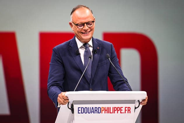 July 5, 2026, Paris, France, France: The president of French right-wing party Horizons, former Prime Minister and presidential candidate for 2027 Edouard Philippe speaks during his campaign rally at Adidas Arena on July 05, 2026 in Paris, France. Paris France - ZUMAm308 20260705_zsp_m308_011 Copyright: xMatthieuxMirvillex
