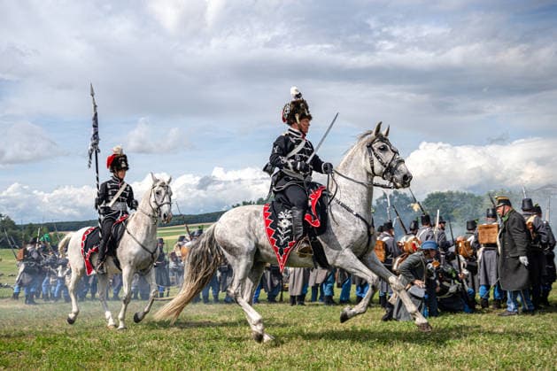 Re-enactment of Battle of Sadowa 1866 took place at Chlum battlefield as the close of three-day event marking the 160th anniversary of the Battle of Koniggratz (or Sadowa) in 1866, in Hradec Kralove, Czech Republic, on July 5, 2026. (CTKxPhoto DavidxTanecek) CTKPhotoP2026070504038  CTKPhotoP2026070504038