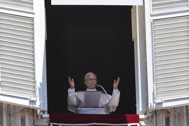 July 5, 2029. Vatican City - POPE LEO XIV delivers Angelus Prayer from the window of the Apostolic Building at the Vatican- EvandroInetti_via ZUMA Wire Vatican City State  - ZUMAi15_ 20260705_zaf_i15_007 Copyright: xEvandroxInettix