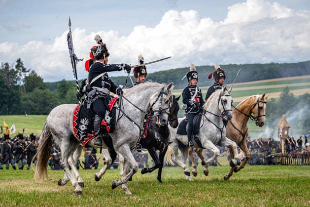 Re-enactment of Battle of Sadowa 1866 took place at Chlum battlefield as the close of three-day event marking the 160th anniversary of the Battle of Koniggratz (or Sadowa) in 1866, in Hradec Kralove, Czech Republic, on July 5, 2026. (CTKxPhoto DavidxTanecek) CTKPhotoP2026070504081  CTKPhotoP2026070504081