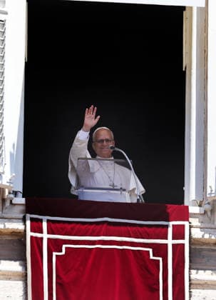 July 5, 2029. Vatican City - POPE LEO XIV delivers Angelus Prayer from the window of the Apostolic Building at the Vatican- EvandroInetti_via ZUMA Wire Vatican City State - ZUMAi15_ 20260705_zaf_i15_011 Copyright: xEvandroxInettix