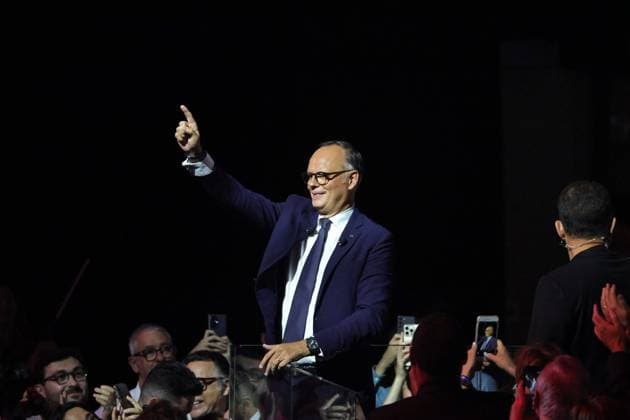 Edouard Philippe’s Rally at the Adidas Arena PHOTOPQR LE PARISIEN Olivier Arandel Staff Paris July 5, 2026 Paris, France Sunday, July 5, 2026 Politics The former prime minister is holding his first major campaign rally for the 2027 presidential election on Sunday, July 5, at the Adidas Arena, in Paris, where he expects more than 5,000 people LP Olivier Arandel Edouard Philippe delivers his first campaign speech for the 2027 French presidential election during a Horizons political rally at the Arena Porte de la Chapelle in Paris on July 5, 2026 Local Caption LP Olivier Arandel Paris 75 France  Copyright: xPHOTOPQR LExPARISIEN MAXPPPxLP OlivierxArandelx(Staff)x 20260705LPA2933 20260705LPA2933