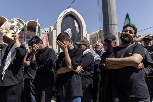 Supreme Leader Ayatollah Ali Khamenei Funeral Mourners gather at Tehran s Imam Khomeini Grand Mosalla on Saturday, July 4th, 2026, for the public state funeral ceremonies and official prayers for the late Supreme Leader, Ayatollah Ali Khamenei.  Copyright: xJackxHillx NINTCHDBPICT001093309611