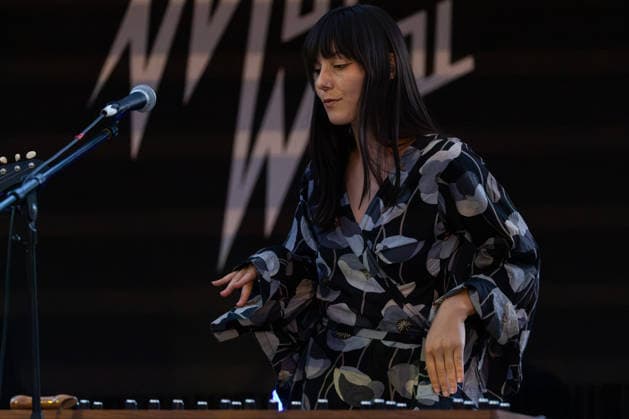 05.07.2026, Bellinzona, Parco Urbano, Nevermind Music Fest 2026: Monte Mai. AnaÃ¯s Schmid (lead vocals & synths) Bellinzona Parco Urbano Ticino Switzerland *** July 5, 2026, Bellinzona, Parco Urbano, Nevermind Music Fest 2026 Monte Mai Anaïs Schmid—lead vocals, synths—Bellinzona, Parco Urbano, Ticino, Switzerland Copyright: xJustPictures.ch FrancescoxMinghettix jp-en-FrMi-_NG_0126