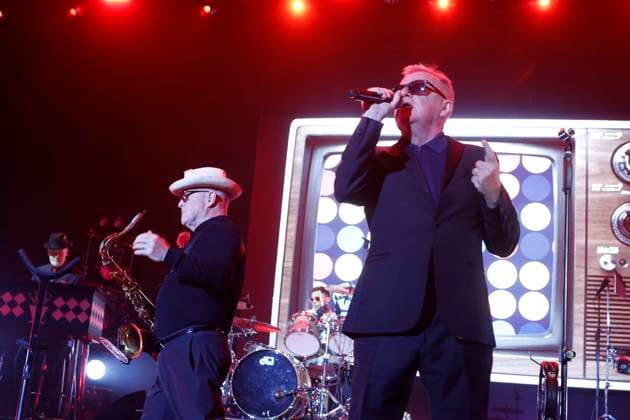 05.07.2026, MADNESS, im konzert live im Tempodrom in Berlin, Musik, Graham Suggs McPherson, Sänger, Lee Thompson, Saxophon, Berlin Deutschland, Germany *** July 5, 2026, MADNESS, live concert at the Tempodrom in Berlin, music, Graham Suggs McPherson, singer, Lee Thompson, saxophone, Berlin, Germany