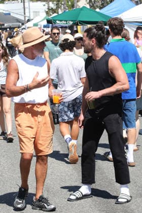 Celebrities enjoy a bright, warm day shopping at the Farmers Market Featuring: Valentin Chmerkovskiy, Val Chmerkovskiy Where: Studio City, California, United States When: 05 Jul 2026 Credit: H2Y INSTARimages EDITORIAL USE ONLY. NOT FOR USE BY NEWSPAPERS BASED IN THE UK. Copyright: xx instar55830651