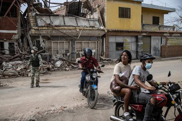 Devastation in Venezuela after twin earthquakes LA GUAIRA, VENEZUELA - JULY 5: A view of the catastrophic destruction across the Caraballeda and Caribe neighborhoods in the coastal city of La Guaira, Venezuela, on July 5, 2026, the area hardest hit by the recent 7.2 and 7.5 magnitude twin earthquakes. Cem Tekkesinoglu Anadolu La Guaira Venezuela. Editorial use only. Please get in touch for any other usage.  Copyright: x2026xAnadoluxCemxTekkesinoglux