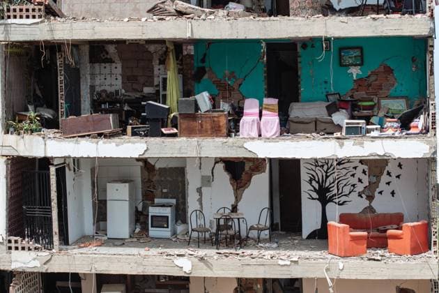 Devastation in Venezuela after twin earthquakes LA GUAIRA, VENEZUELA - JULY 5: A view of the catastrophic destruction across the Caraballeda and Caribe neighborhoods in the coastal city of La Guaira, Venezuela, on July 5, 2026, the area hardest hit by the recent 7.2 and 7.5 magnitude twin earthquakes. Cem Tekkesinoglu Anadolu La Guaira Venezuela. Editorial use only. Please get in touch for any other usage.  Copyright: x2026xAnadoluxCemxTekkesinoglux