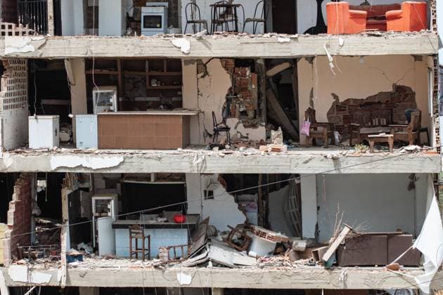 Devastation in Venezuela after twin earthquakes LA GUAIRA, VENEZUELA - JULY 5: A view of the catastrophic destruction across the Caraballeda and Caribe neighborhoods in the coastal city of La Guaira, Venezuela, on July 5, 2026, the area hardest hit by the recent 7.2 and 7.5 magnitude twin earthquakes. Cem Tekkesinoglu Anadolu La Guaira Venezuela. Editorial use only. Please get in touch for any other usage.  Copyright: x2026xAnadoluxCemxTekkesinoglux