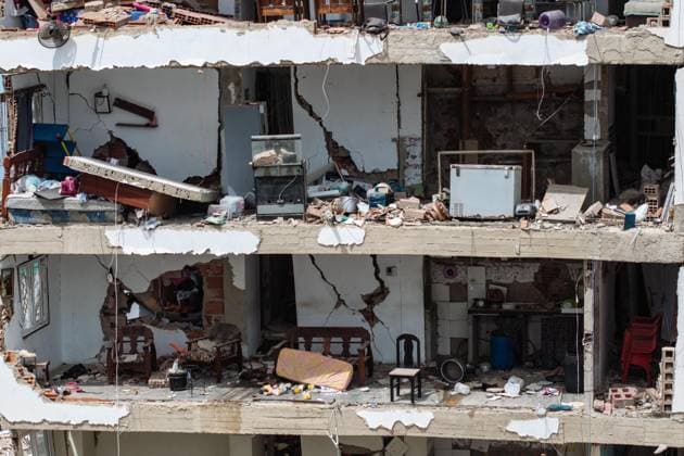 Devastation in Venezuela after twin earthquakes LA GUAIRA, VENEZUELA - JULY 5: A view of the catastrophic destruction across the Caraballeda and Caribe neighborhoods in the coastal city of La Guaira, Venezuela, on July 5, 2026, the area hardest hit by the recent 7.2 and 7.5 magnitude twin earthquakes. Cem Tekkesinoglu Anadolu La Guaira Venezuela. Editorial use only. Please get in touch for any other usage.  Copyright: x2026xAnadoluxCemxTekkesinoglux