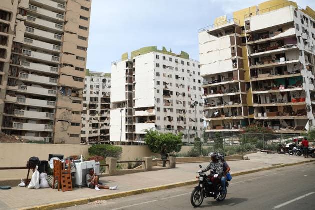 Devastation in Venezuela after twin earthquakes LA GUAIRA, VENEZUELA - JULY 5: A view of the catastrophic destruction across the coastal city of La Guaira, Venezuela, on July 5, 2026, the area hardest hit by the recent 7.2 and 7.5 magnitude twin earthquakes. Muhammed Emin Canik Anadolu Caracas Venezuela. Editorial use only. Please get in touch for any other usage.  Copyright: x2026xAnadoluxMuhammedxEminxCanikx