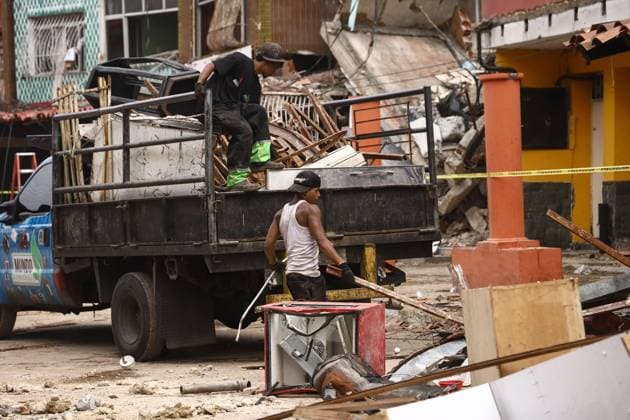 Earthquake Damage Remains Visible in El Junquito as Recovery Continues EL JUNQUITO, CARACAS, VENEZUELA JULY 5, 2026: Destroyed buildings and damaged infrastructure are seen in the El Junquito district of Caracas following the devastating twin earthquakes that struck Venezuela s northern Caribbean region on June 24. Recovery and damage assessment operations continue across affected communities. According to the latest official figures, at least 3,342 people have been killed, more than 16,400 injured, and over 17,000 left homeless as a result of the disaster. EL JUNQUITO Venezuela (Bolivarian Republic of) Copyright: x xLauraxdexChiclanax xJNAxPressx