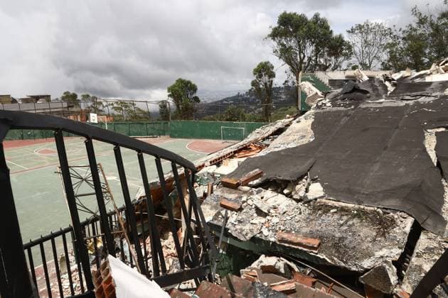 Earthquake Damage Remains Visible in El Junquito as Recovery Continues EL JUNQUITO, CARACAS, VENEZUELA JULY 5, 2026: Destroyed buildings and damaged infrastructure are seen in the El Junquito district of Caracas following the devastating twin earthquakes that struck Venezuela s northern Caribbean region on June 24. Recovery and damage assessment operations continue across affected communities. According to the latest official figures, at least 3,342 people have been killed, more than 16,400 injured, and over 17,000 left homeless as a result of the disaster. EL JUNQUITO Venezuela (Bolivarian Republic of) Copyright: x xLauraxdexChiclanax xJNAxPressx