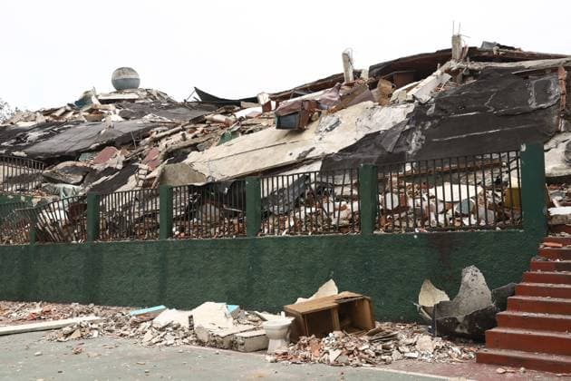 Earthquake Damage Remains Visible in El Junquito as Recovery Continues EL JUNQUITO, CARACAS, VENEZUELA JULY 5, 2026: Destroyed buildings and damaged infrastructure are seen in the El Junquito district of Caracas following the devastating twin earthquakes that struck Venezuela s northern Caribbean region on June 24. Recovery and damage assessment operations continue across affected communities. According to the latest official figures, at least 3,342 people have been killed, more than 16,400 injured, and over 17,000 left homeless as a result of the disaster. EL JUNQUITO Venezuela (Bolivarian Republic of) Copyright: x xLauraxdexChiclanax xJNAxPressx