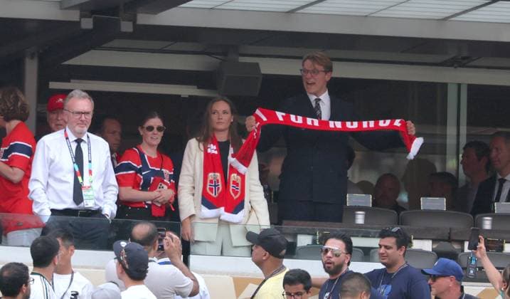 2026 World Cup - Princess Ingrid Alexandra and Prince Sverre Magnus of Norway Princess Ingrid Alexandra of Norway and Prince Sverre Magnus of Norway attend the match Brazil vs Norway FIFA World Cup 2026 at the New York New Jersey Stadium, NJ on July 5, 2026. Photo by Charles Guerin ABACAPRESS.COM East Rutherford NJ United States  Copyright: xGuerinxCharles ABACAx