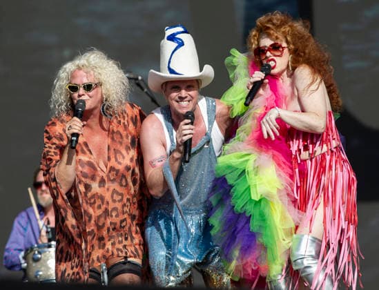 Scissor Sisters at BST Festival 05 July 2026 Scissor Sisters perform at American Express presents BST Hyde Park Festival in London on 5th July 2026. Guest appearance from Mel C. Jason Jake Shears Sellards lead vocals, Scott Babydaddy Hoffman bass guitar, Derek Del Marquis Gruen lead guitar., Credit:Zoran Veselinovic B4859 Avalon UK, London, Hyde Park  Copyright: xZoranxVeselinovicx xB4859x xAvalonx 1114743318
