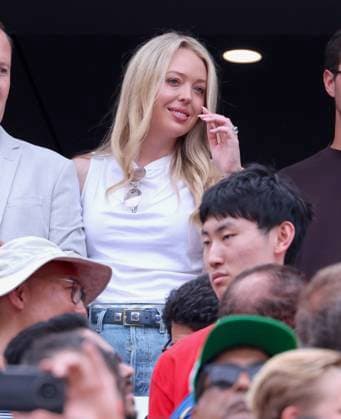 CORRECTION TITLE - 2026 World Cup - Tiffany Trump at Brazil v Norway CORRECTION CAPTION - Tiffany Trump, Donald Trump s Daughter with friend attend the match Brazil vs Norway FIFA World Cup 2026 at the New York New Jersey Stadium, NJ on July 5, 2026. Photo by Charles Guerin ABACAPRESS.COM East Rutherford NJ United States  Copyright: xGuerinxCharles ABACAx