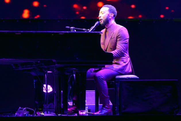 IPA86428420 - Lucca, July 5, 2026 As it does every year, the Lucca Summer Festival brings international singers to Piazza Napoleone, such as John Legend for his concert. In the photo: John Legend playing the piano.  Copyright: xRobertoCappellox xRobertoxCappellox 86428420