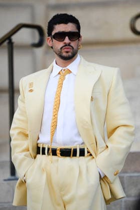Bad Bunny at the Schiaparelli Fall Winter 2026–2027 Haute Couture Collection fashion show during Paris Fashion Week,July 6, 2026 Celebrities at the Schiaparelli Fall Winter 2026–2027 Haute Couture Collection fashion show during Paris Fashion Week on July 6, 2026, in Paris, France  Copyright: xAgence BestimagexAgence Bestimagex