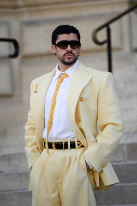 Bad Bunny at the Schiaparelli Fall Winter 2026–2027 Haute Couture Collection fashion show during Paris Fashion Week,July 6, 2026 Celebrities at the Schiaparelli Fall Winter 2026–2027 Haute Couture Collection fashion show during Paris Fashion Week on July 6, 2026, in Paris, France  Copyright: xAgence BestimagexAgence Bestimagex