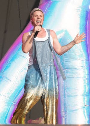 Jake Shears on stage as the Scissor Sisters performs during BST Hyde Park at Hyde Park in London, England. UK. Sunday 5th July 2026. Copyright: xJamesxWarrenx SCISSOR SISTERS AND MELANIE C - BST HYDE PARK24