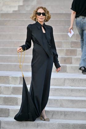 PFW Haute Couture Schiaparelli Outside Arrivals JR Marisa Berenson arriving at the Schiaparelli show during Haute Couture Fashion Week in Paris, France, on 6 July 2026. Photo by Julien Reynaud APS-Medias ABACAPRESS.COM Paris France  Copyright: xReynaudxJulien APS-Medias ABACAx