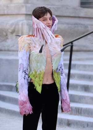 Emma Corrin Arrives at the Schiaparelli Fall Winter 2026–2027 Haute Couture Collection Fashion Show During Paris Fashion Week on July 6, 2026 Denis Guignebourg Bestimage Celebrities at the Schiaparelli Fall Winter 2026–2027 Haute Couture Collection Fashion show, during Paris Fashion Week on July 6, 2026, Paris, France  Copyright: xDenisxGuignebourgx xBestimagexDenisxGuignebourgx xBestimagex
