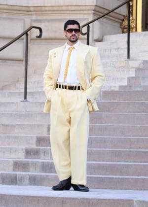 Bad Bunny Arrives at the Schiaparelli Fall Winter 2026–2027 Haute Couture Collection Fashion Show During Paris Fashion Week on July 6, 2026 Denis Guignebourg Bestimage Celebrities at the Schiaparelli Fall Winter 2026–2027 Haute Couture Collection fashion show, during Paris Fashion Week on July 6, 2026, Paris, France  Copyright: xDenisxGuignebourgx xBestimagexDenisxGuignebourgx xBestimagex