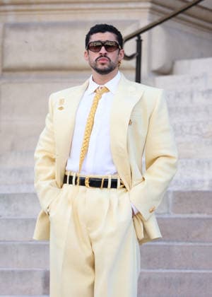 Bad Bunny Arrives at the Schiaparelli Fall Winter 2026–2027 Haute Couture Collection Fashion Show During Paris Fashion Week on July 6, 2026 Denis Guignebourg Bestimage Celebrities at the Schiaparelli Fall Winter 2026–2027 Haute Couture Collection fashion show, during Paris Fashion Week on July 6, 2026, Paris, France  Copyright: xDenisxGuignebourgx xBestimagexDenisxGuignebourgx xBestimagex