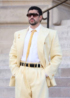 Bad Bunny Arrives at the Schiaparelli Fall Winter 2026–2027 Haute Couture Collection Fashion Show During Paris Fashion Week on July 6, 2026 Denis Guignebourg Bestimage Celebrities at the Schiaparelli Fall Winter 2026–2027 Haute Couture Collection fashion show, during Paris Fashion Week on July 6, 2026, Paris, France  Copyright: xDenisxGuignebourgx xBestimagexDenisxGuignebourgx xBestimagex