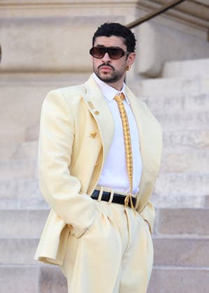 Bad Bunny Arrives at the Schiaparelli Fall Winter 2026–2027 Haute Couture Collection Fashion Show During Paris Fashion Week on July 6, 2026 Denis Guignebourg Bestimage Celebrities at the Schiaparelli Fall Winter 2026–2027 Haute Couture Collection fashion show, during Paris Fashion Week on July 6, 2026, Paris, France  Copyright: xDenisxGuignebourgx xBestimagexDenisxGuignebourgx xBestimagex