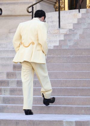 Bad Bunny Arrives at the Schiaparelli Fall Winter 2026–2027 Haute Couture Collection Fashion Show During Paris Fashion Week on July 6, 2026 Denis Guignebourg Bestimage Celebrities at the Schiaparelli Fall Winter 2026–2027 Haute Couture Collection fashion show, during Paris Fashion Week on July 6, 2026, Paris, France  Copyright: xDenisxGuignebourgx xBestimagexDenisxGuignebourgx xBestimagex