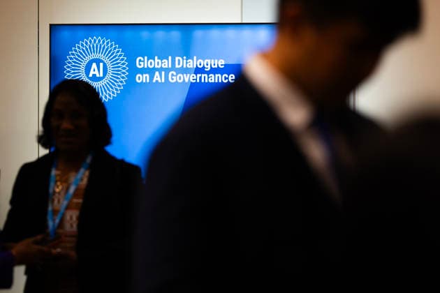 World Summit on Artificial Intelligence Jean Marc Ferré MAXPPP Geneva July 6, 2026 A close-up taken during the World Summit on Artificial Intelligence at Palexpo in Geneva on July 6, 2026 Photo by Jean Marc Ferré MAXPPP Geneva, Geneva, Switzerland  Copyright: xMAXPPPxJeanxMarcxFerréx FRR202607065089 FRR202607065089