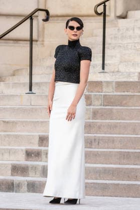 PFW HC Schiaparelli Outside Arrivals NB Josephine Japy arrived at the Schiaparelli Haute Couture Fall Winter 2026 2027 show as part of Paris Fashion Week on July 06, 2026 in Paris, France. Photo by Nasser Berzane ABACAPRESS.COM Paris France  Copyright: xBerzanexNasser ABACAx