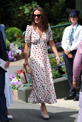 . 06 07 2026. London, United Kingdom. Pippa Middleton arriving on day eight of the Wimbledon Tennis Championships in London.  xStephenxLockx xi-Imagesx IIM-26885-0016