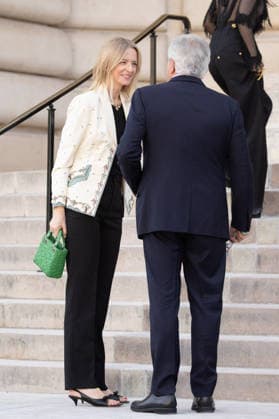 PFW HC Schiaparelli Outside Arrivals NB Delphine Arnault, Sidney Toledano arrived at the Schiaparelli Haute Couture Fall Winter 2026 2027 show as part of Paris Fashion Week on July 06, 2026 in Paris, France. Photo by Nasser Berzane ABACAPRESS.COM Paris France  Copyright: xBerzanexNasser ABACAx