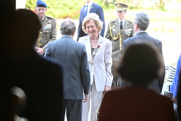 Queen Sofía Attends Conference on the Crucial Contributions to the American Revolution Queen Sofía upon her arrival at the conference on the crucial contributions to the American Revolution made by the historical figures Bernardo de Gálvez and Francisco de Saavedra, at the Teatro Real, on July 6, 2026, in Madrid, Spain. CELEBRITIES AMERICAN REVOLUTION CONFERENCE José Madrid Madrid Spain  Copyright: xJosÃ xOlivax 7648876
