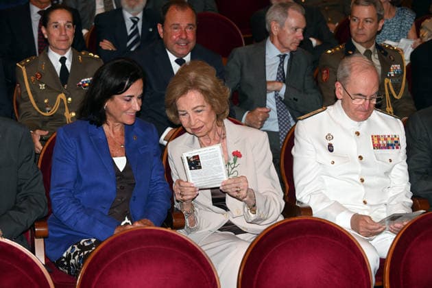Queen Sofía Attends Conference on the Crucial Contributions to the American Revolution Queen Sofía at the Conference on the Crucial Contributions to the American Revolution by the Historical Figures Bernardo de Gálvez and Francisco de Saavedra, at the Teatro Real, on July 6, 2026, in Madrid, Spain. CELEBRITIES AMERICAN REVOLUTION CONFERENCE José Madrid Madrid Spain  Copyright: xJosÃ xOlivax 7648892