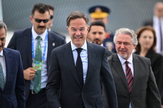 Ahead of 36th NATO Summit in Ankara ANKARA, TURKIYE - JULY 06: NATO Secretary General Mark Rutte arrives at Ankara Airport ahead of the 36th NATO Heads of State and Government Summit in Ankara, Turkiye, on July 06, 2026. Muhammed Abdullah Kurtar Anadolu Ankara Turkey. Editorial use only. Please get in touch for any other usage.  Copyright: x2026xAnadoluxMuhammedxAbdullahxKurtarx