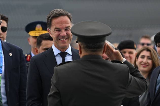 Ahead of 36th NATO Summit in Ankara ANKARA, TURKIYE - JULY 06: NATO Secretary General Mark Rutte arrives at Ankara Airport ahead of the 36th NATO Heads of State and Government Summit in Ankara, Turkiye, on July 06, 2026. Rutte was greeted by Presidential Defense Industries Directorate Haluk Gorgun, upon his arrival at the airport. Abdullah Guclu Anadolu Ankara Turkey. Editorial use only. Please get in touch for any other usage.  Copyright: x2026xAnadoluxAbdullahxGuclux