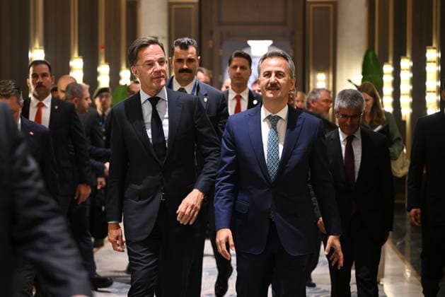 Ahead of 36th NATO Summit in Ankara ANKARA, TURKIYE - JULY 06: NATO Secretary General Mark Rutte arrives at Ankara Airport ahead of the 36th NATO Heads of State and Government Summit in Ankara, Turkiye, on July 06, 2026. Rutte was greeted by Presidential Defense Industries Directorate Haluk Gorgun, upon his arrival at the airport. Abdullah Guclu Anadolu Ankara Turkey. Editorial use only. Please get in touch for any other usage.  Copyright: x2026xAnadoluxAbdullahxGuclux