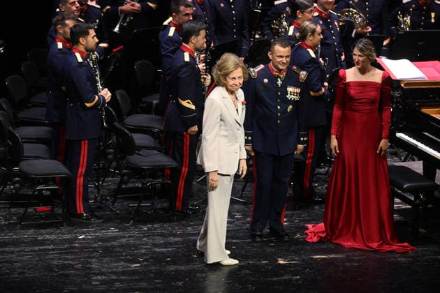 Queen Sofía Attends Conference on the Crucial Contributions to the American Revolution Queen Sofía at the Conference on the Crucial Contributions to the American Revolution by the Historical Figures Bernardo de Gálvez and Francisco de Saavedra, at the Teatro Real, on July 6, 2026, in Madrid, Spain. CELEBRITIES AMERICAN REVOLUTION CONFERENCE José Madrid Madrid Spain  Copyright: xJosÃ xOlivax 7649426