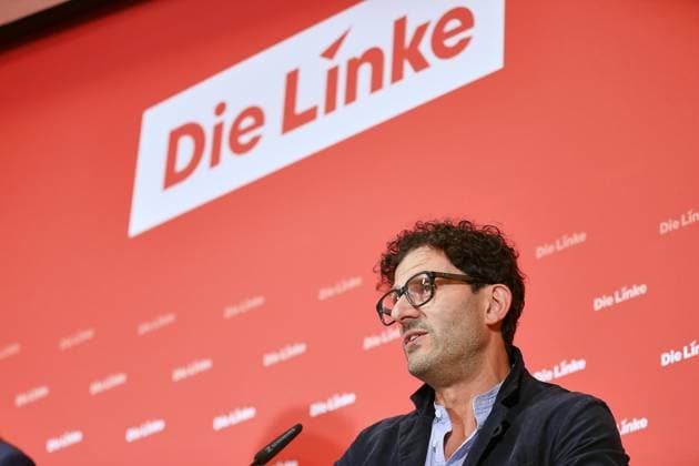 Berlin, Deutschland, 06.07.2026: Karl-Liebknecht-Haus: Pressekonferenz der Linkspartei: Luigi Pantisano *** Berlin, Germany, July 6, 2026 Karl Liebknecht House Press Conference of the Left Party Luigi Pantisano Copyright: xdtsxNachrichtenagenturx dts_126629