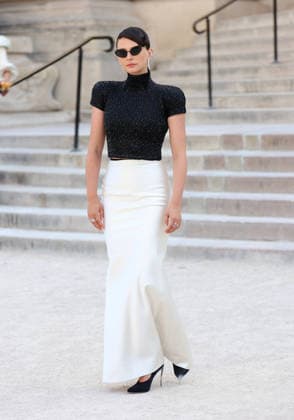 Schiaparelli - Outside Arrivals JosÃ phine Japy during Day One of Paris Fashion Week - Haute Couture Spring Summer 2026 2027 on July 06, 2026 in Paris, France.  Copyright: xDidierxFereyx