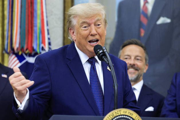 US President Donald J. Trump delivers remarks on Trump Accounts US President Donald J. Trump speaks on the first day of trading for Trump Accounts in the Oval Office of the White House in Washington, DC, USA, 06 July 2026. Trump Accounts grant eligible US children born between 2026 and 2028 $1000.00 to fund ‘starter’ IRAs. WASHINGTON DISTRICT OF COLUMBIA United States  Copyright: xPool ABACAx