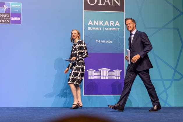 July 6, 2026, Ankara, Turkey: NATO Secretary General Mark Rutte enters the press conference room ahead of the NATO Summit. Ankara Turkey  - ZUMAl194 20260706_zip_l194_002 Copyright: xMarekxLadzinskix