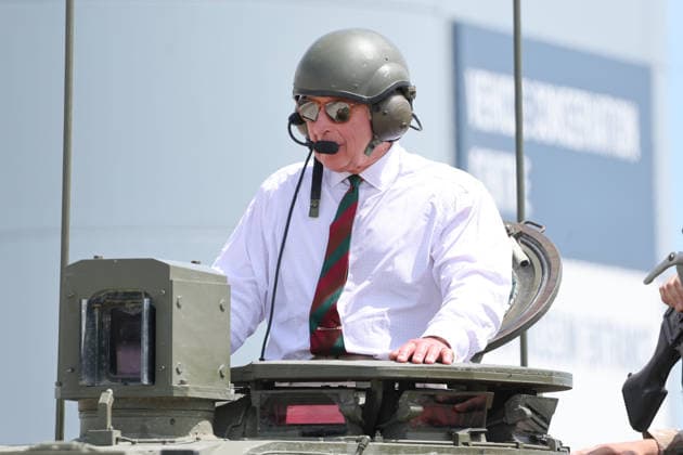 King Charles visits the Royal Tank Regiment s Families Day BOVINGTON, DORSET - JULY 06: King Charles III rides in a Challenger 3 Main Battle Tank during The Royal Tank Regiment s Families Day at the Tank Museum on July 06, 2026 in Bovington, Dorset. (Photo by Chris Jackson Getty Images)King Charles visits the Royal Tank Regiment s Families Day at the Tank Museum, Bovington, Dorset, UK, on the 6th July 2026. Picture by Chris Jackson WPA-Pool Bovington Tank Museum Dorset United Kingdom  WHA-0830
